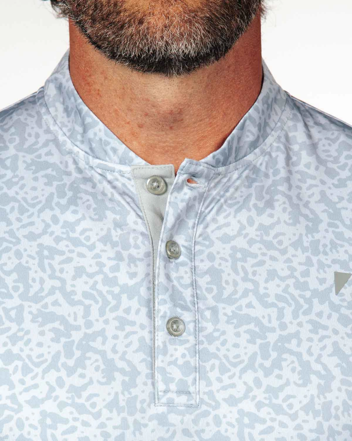 Cold Weather MoistureControl Pale Gray First Cut Blade Polo