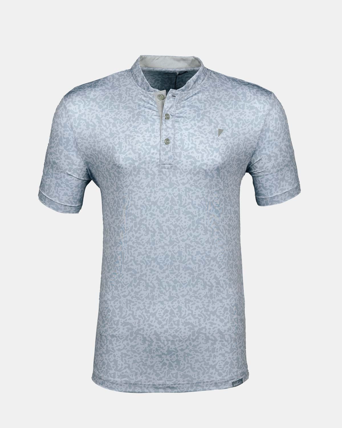 WrinkleResistantWeave Denim Shirt Pale Gray First Cut Blade Polo