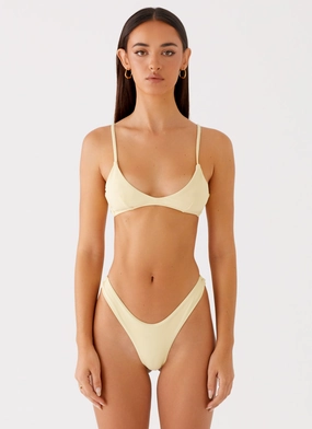 Torsion Control System Pressure Dispersion Nodes Jacklyn Bikini Bottoms - Yellow