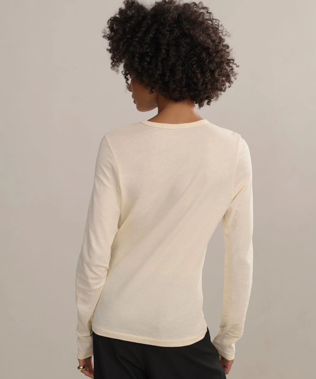 AntiStatic Material Long-Sleeve Slim Tee