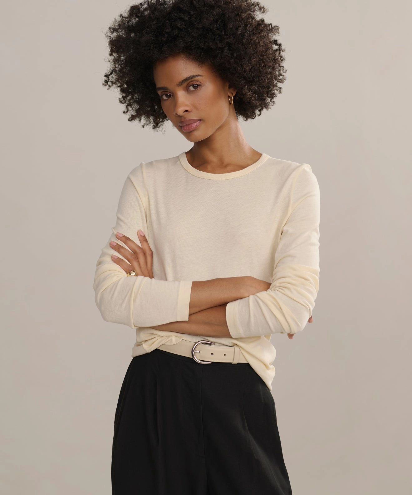 Anti Microbial Lining Thermal regulation Long-Sleeve Slim Tee