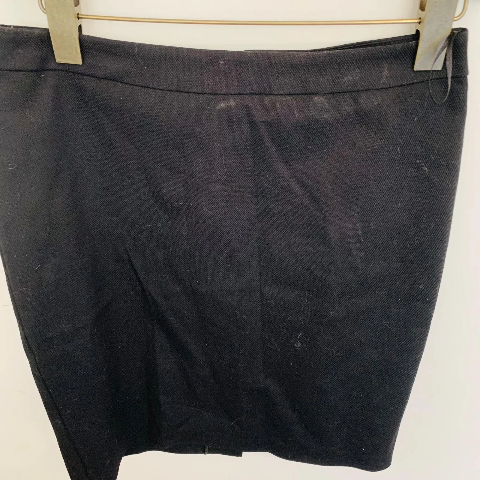 ADL Ladies Black Light Textured Skirt A-Line Knee Length Size UK S NEW