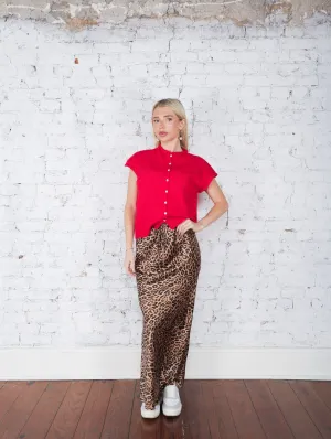 Adrian Leopard Skirt