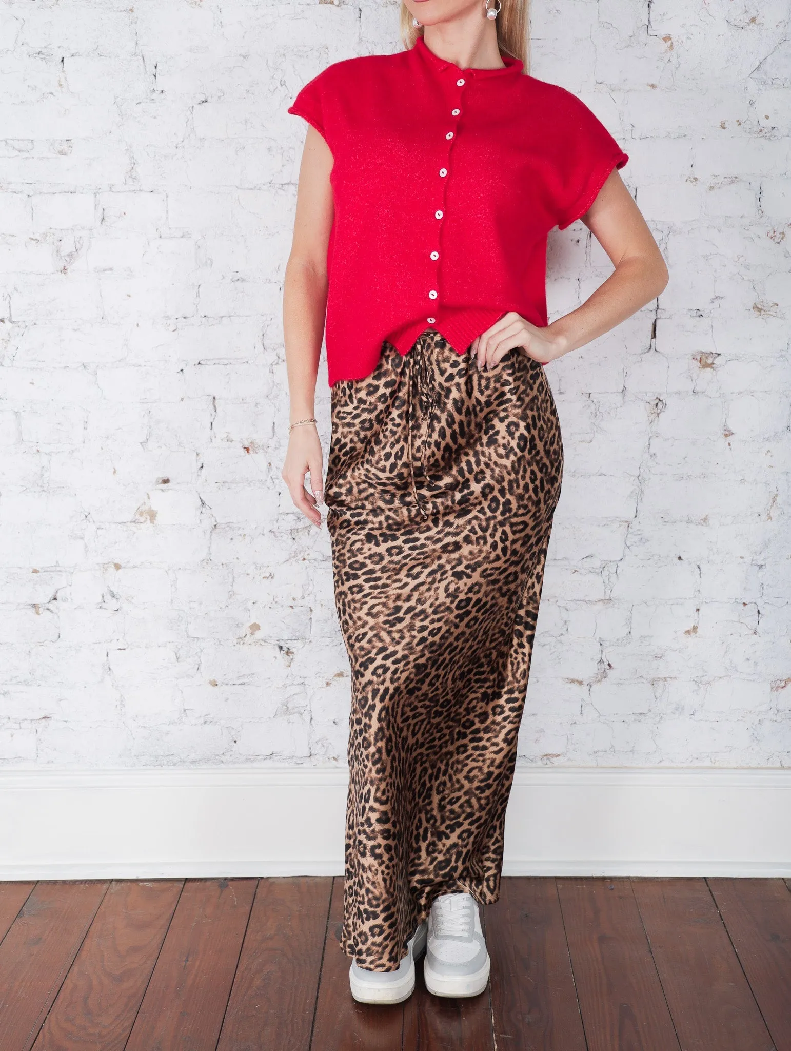 Adrian Leopard Skirt