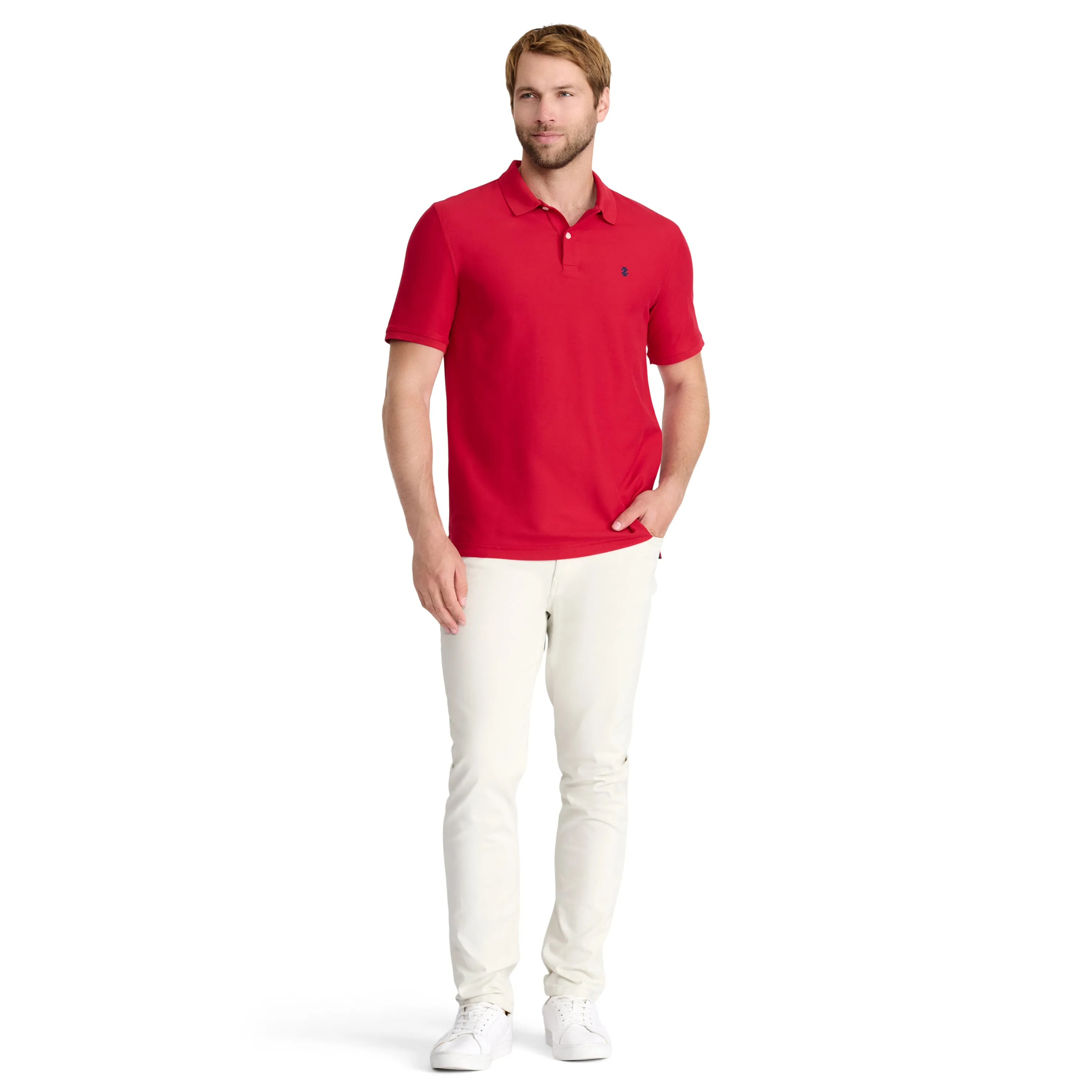 ADVANTAGE PERFORMANCE SHORT-SLEEVE POLO - REAL RED