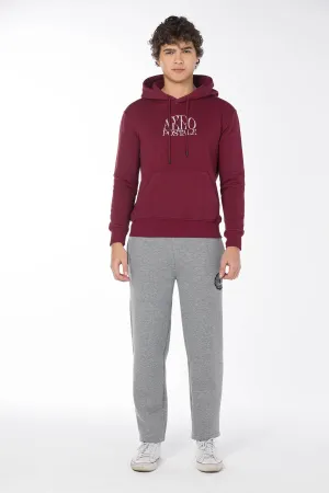 AEROPOSTALE NY SHIELD JOGGER SWEATPANTS-MEDGREY