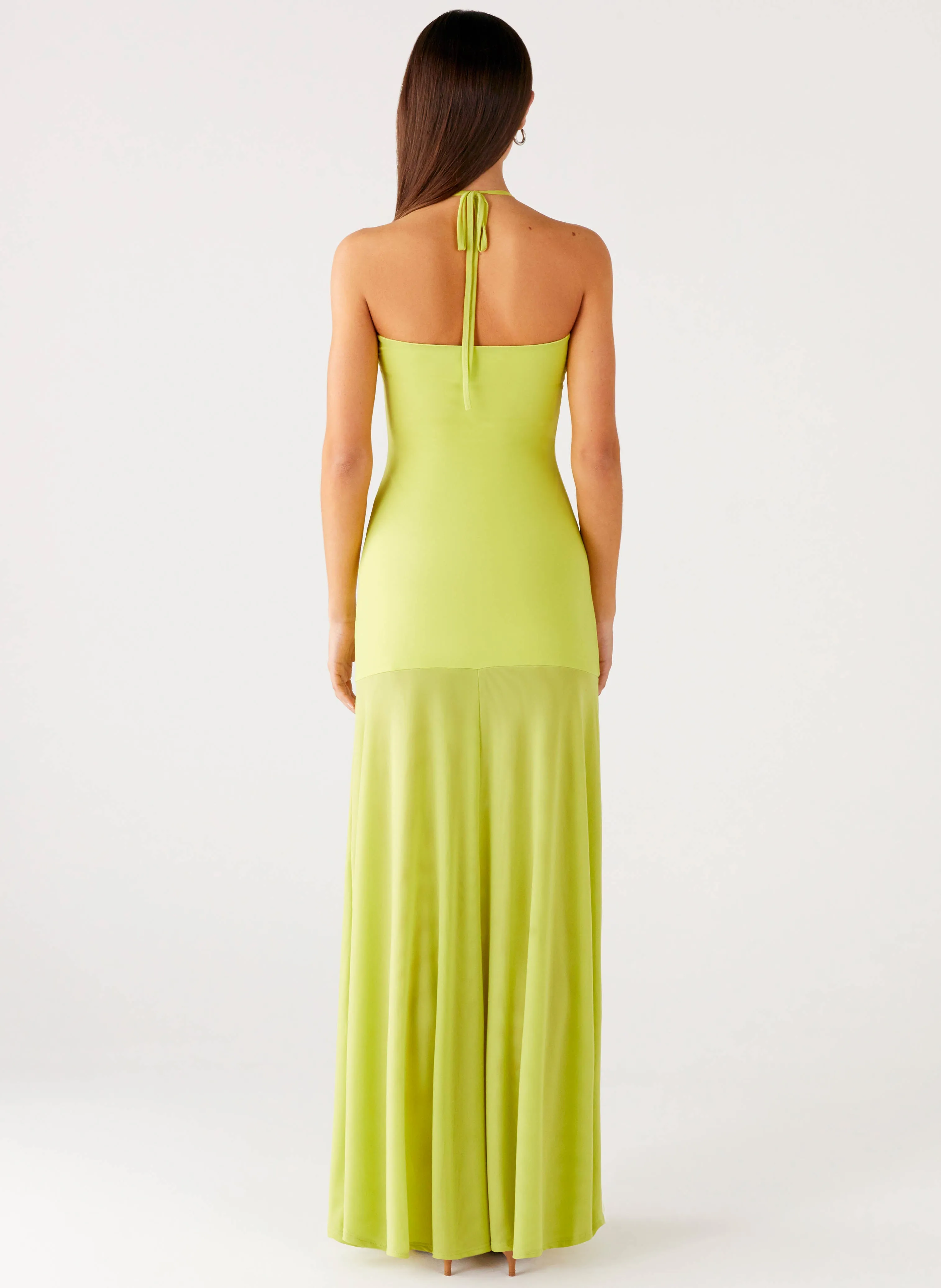 Relaxed Layer Claria Maxi Dress - Lime