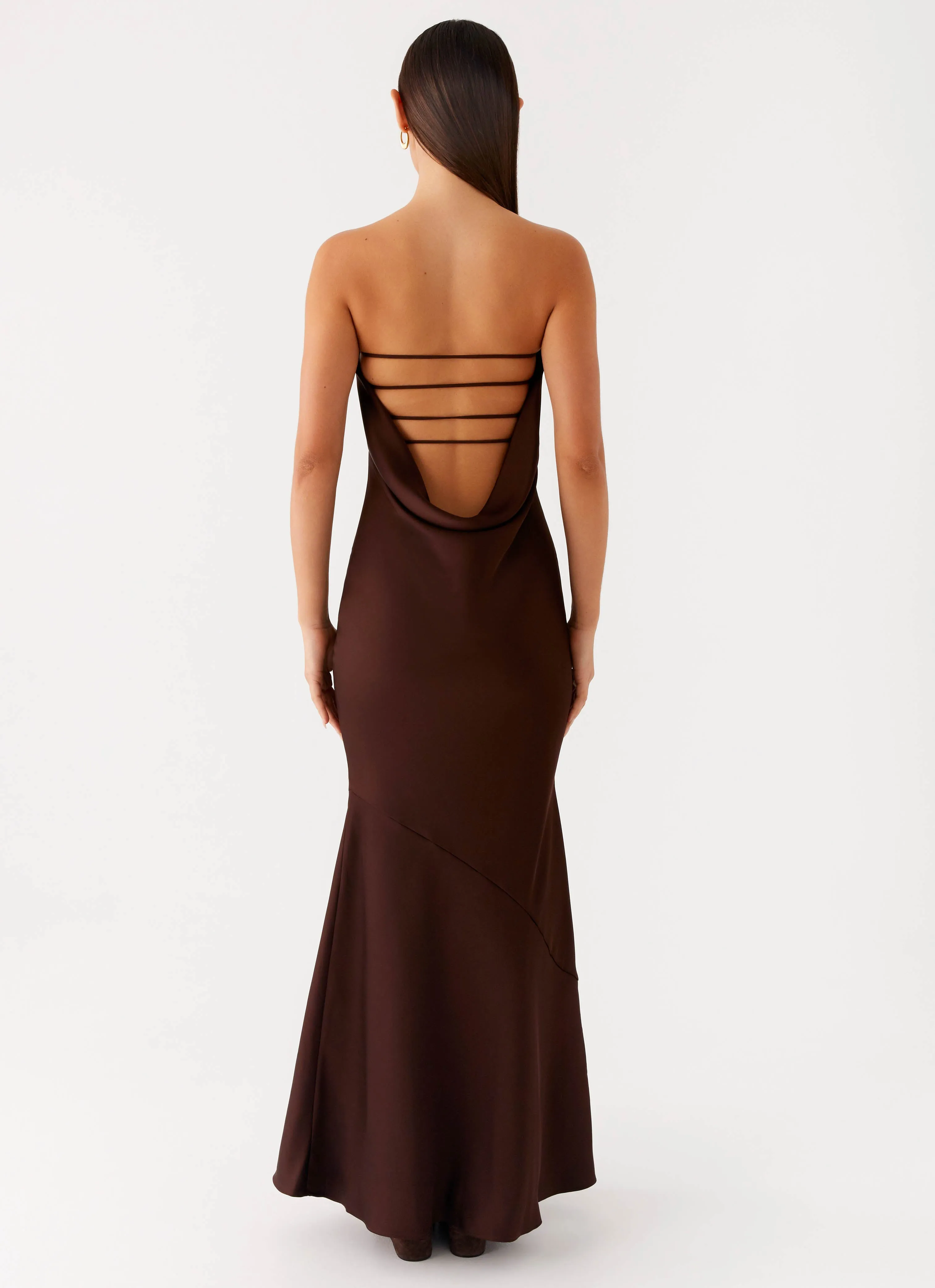 Endless Nights Maxi Dress - Chocolate Polished office dress City Layers