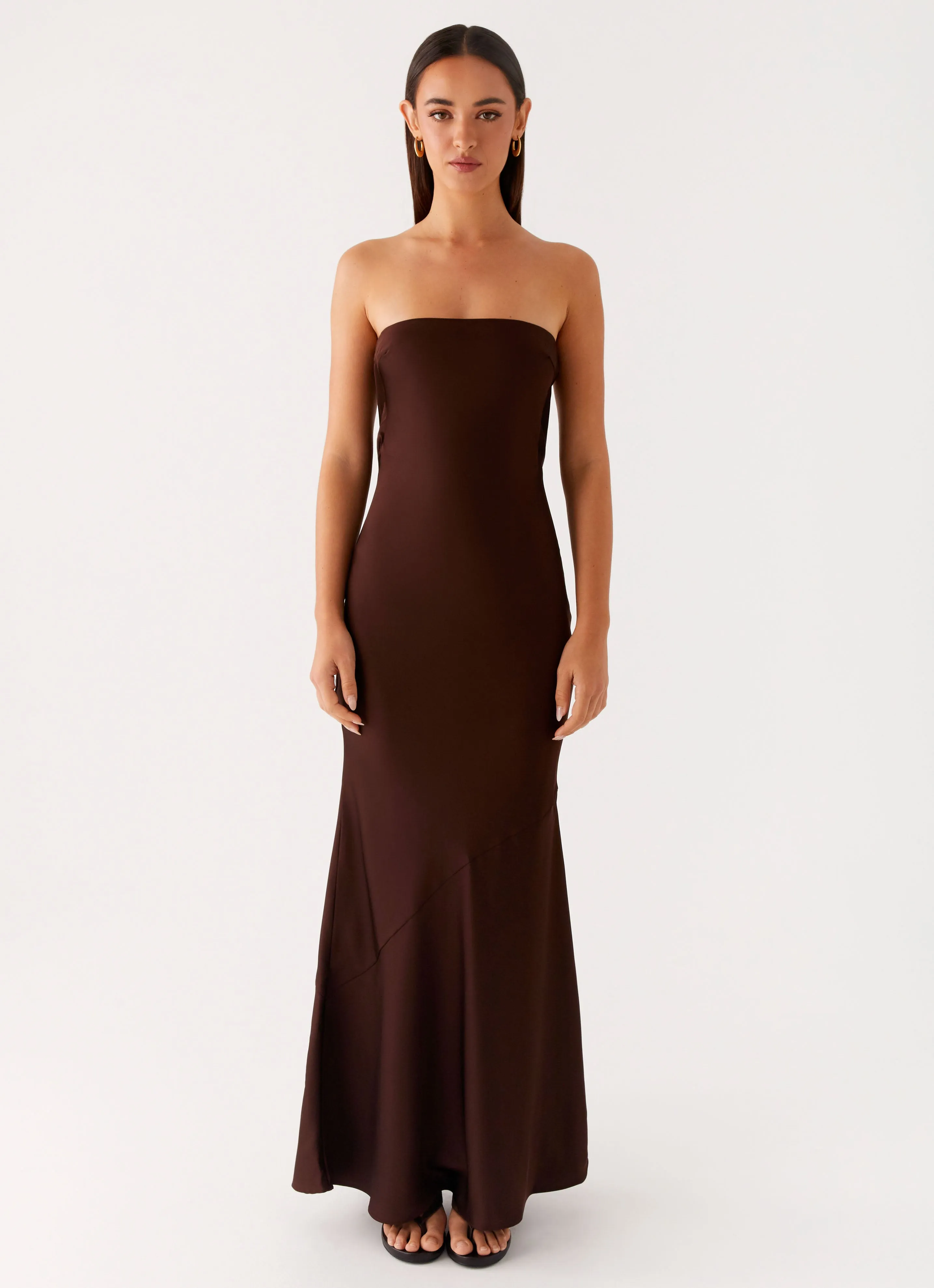 Endless Nights Maxi Dress - Chocolate Balanced Fit