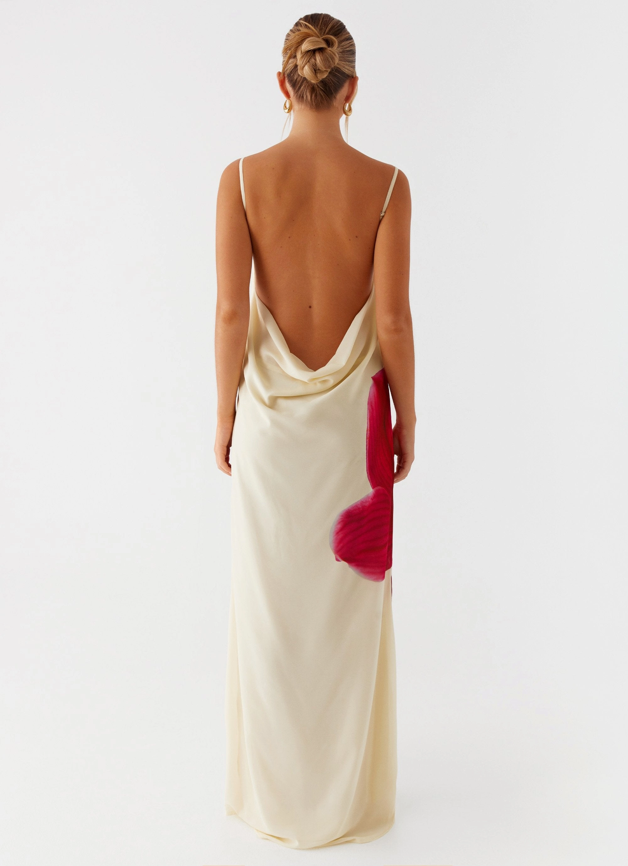 Natural Aesthetic Sharp Style Affirmation Maxi Dress - Yellow