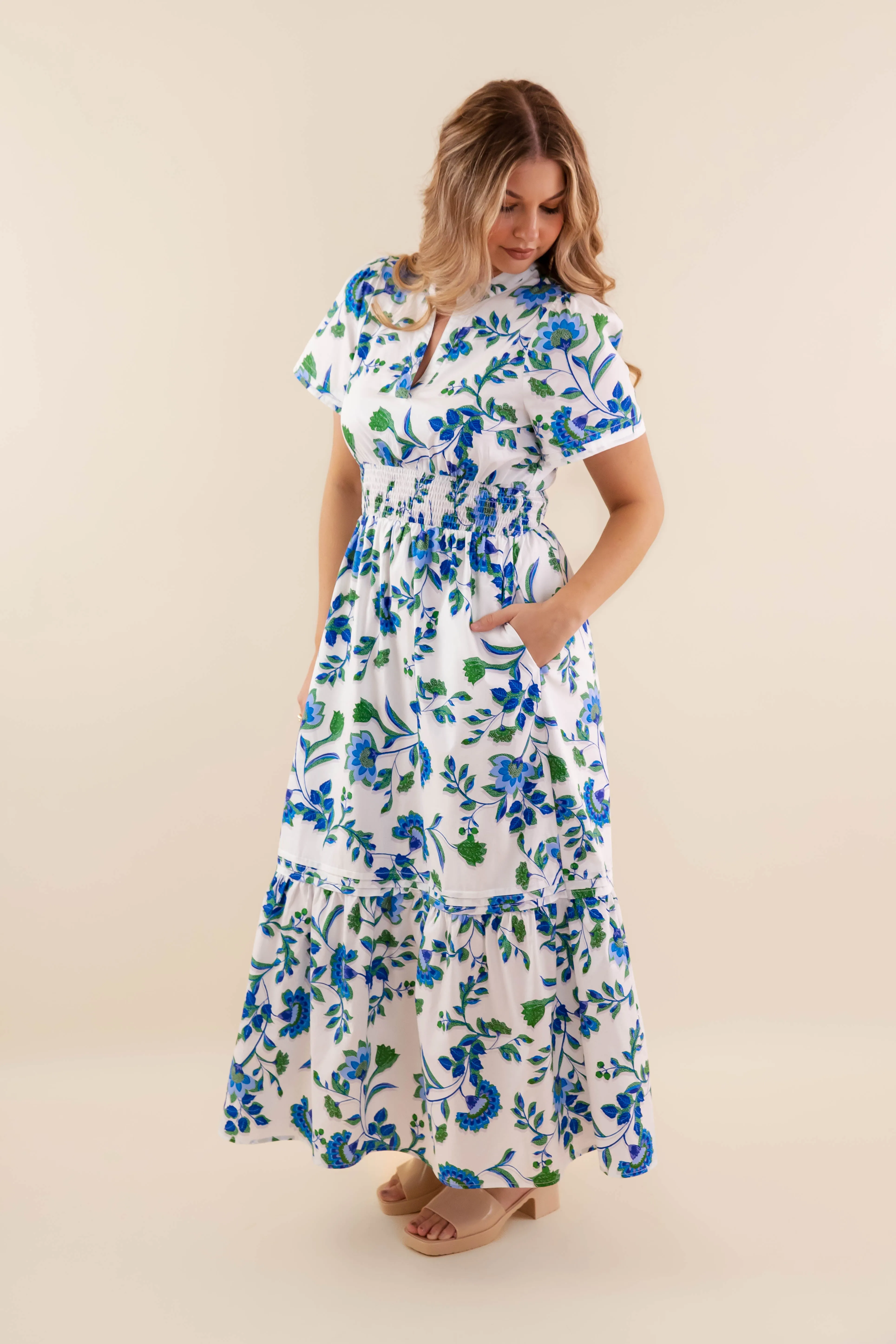 RESTOCK: It's A Southern Affair Maxi Dress Calm Energy