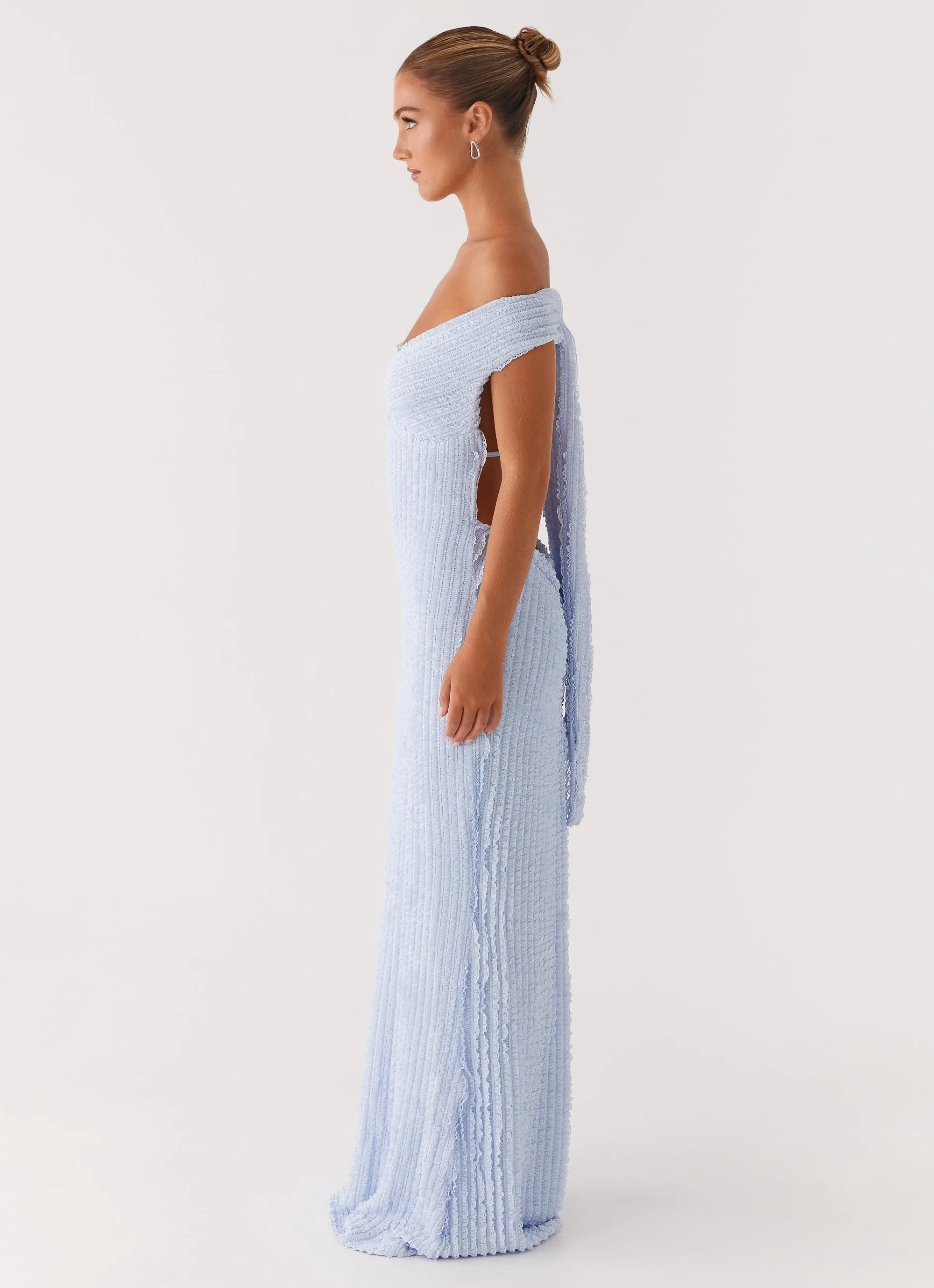 Chantelle Maxi Dress - Blue Modern Movement Gemstone-Detail