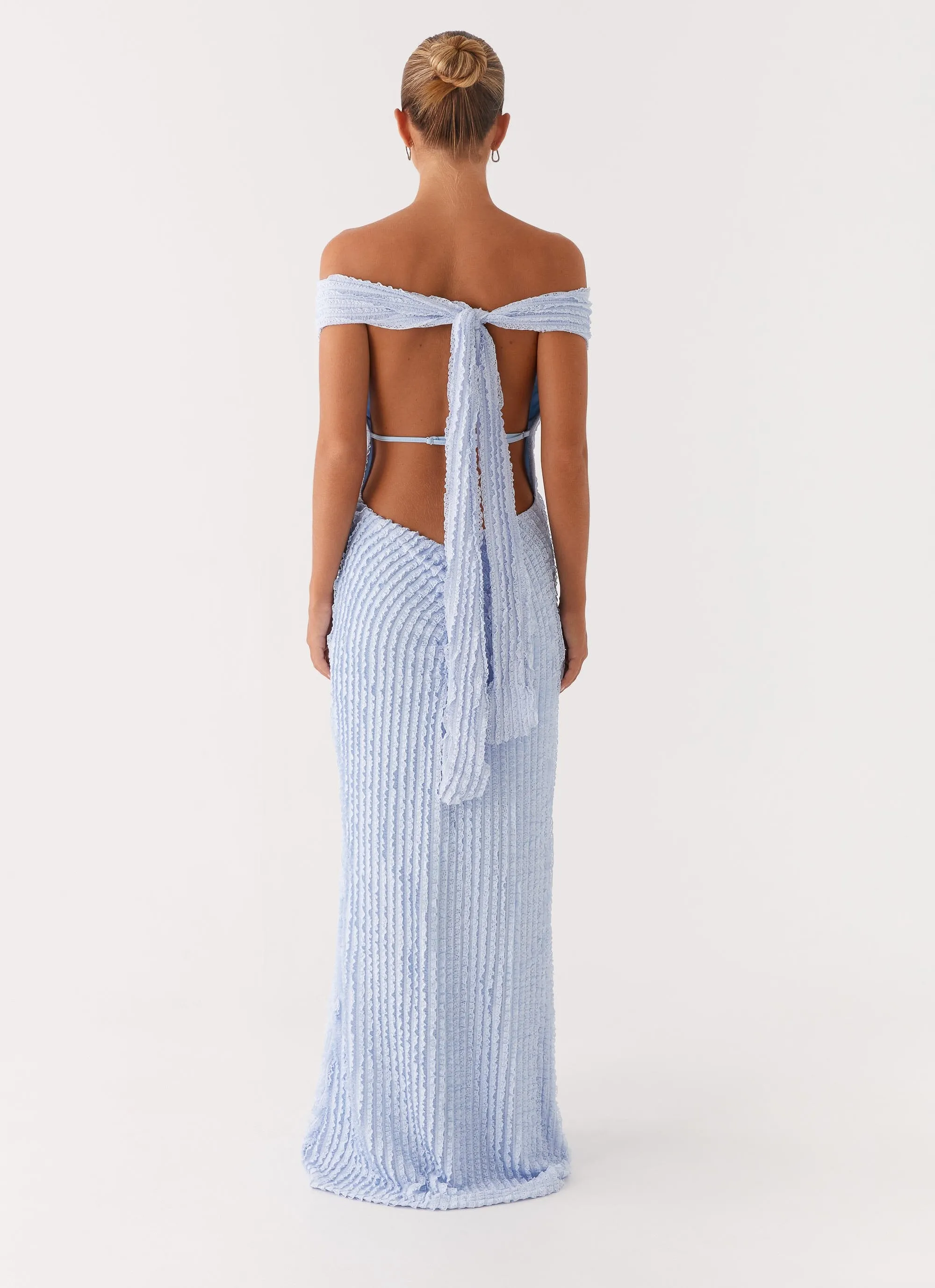 Subtle Touch Texture Softness Chantelle Maxi Dress - Blue