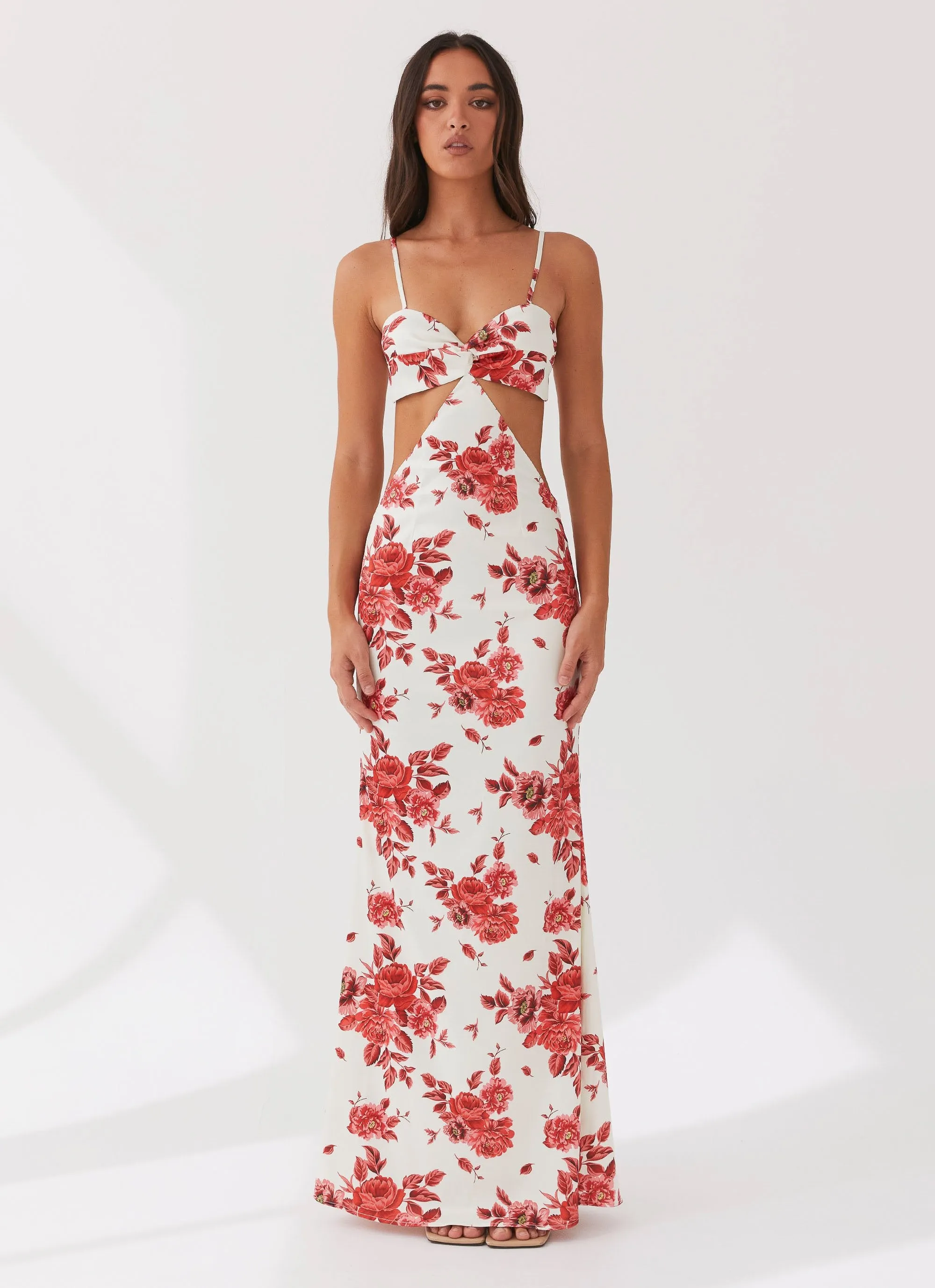 Rosie Satin Maxi Dress - Rosa Floria Quick Layer Japan Line