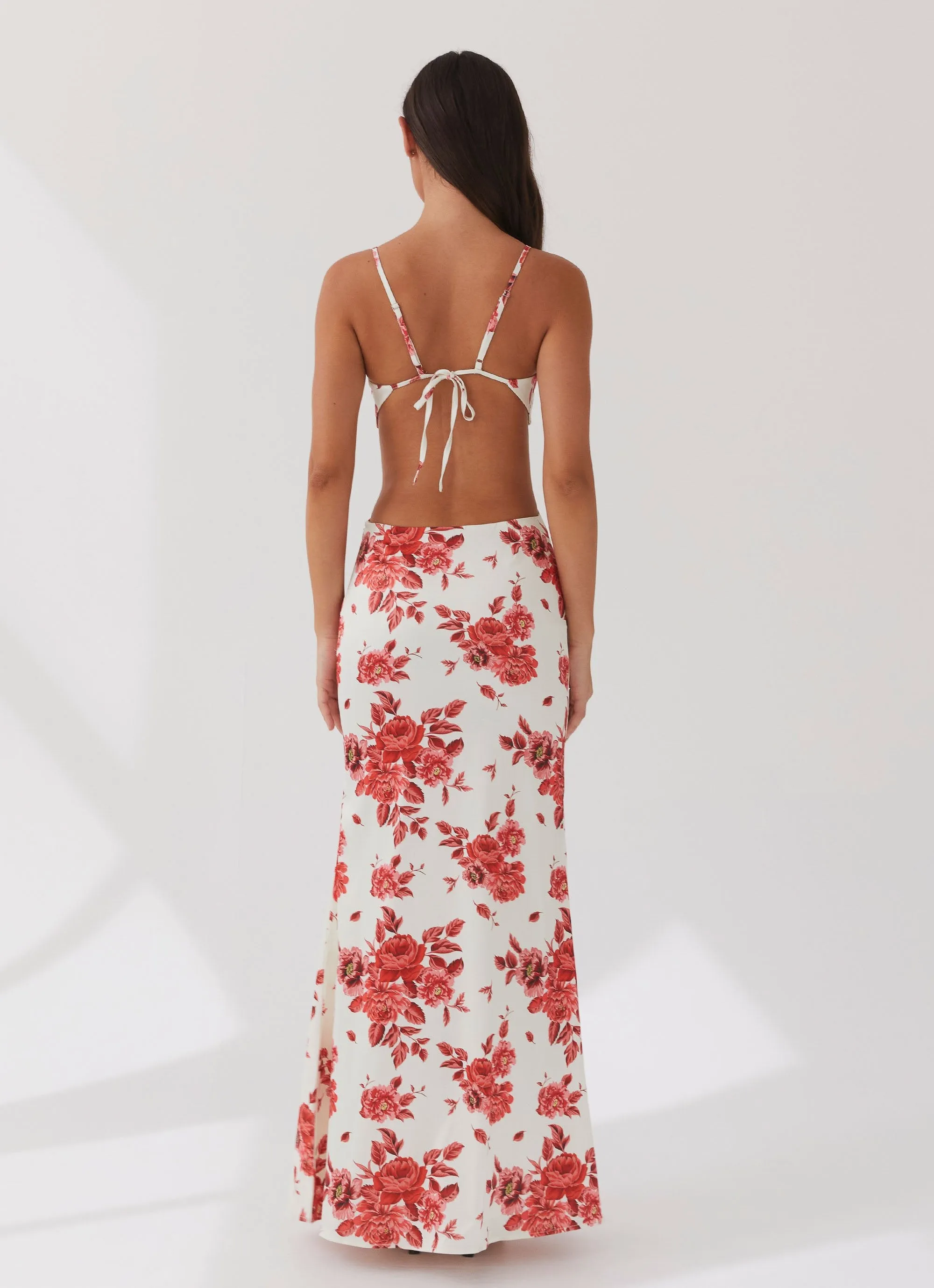 Rosie Satin Maxi Dress - Rosa Floria All Wear City Casual