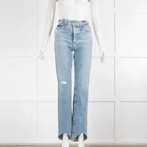 AG Alexis Faded Rip Knee Jeans