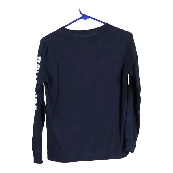 Age 10-12 White Caps West Michigan Champion Long Sleeve T-Shirt - Large Navy Cotton Blend
