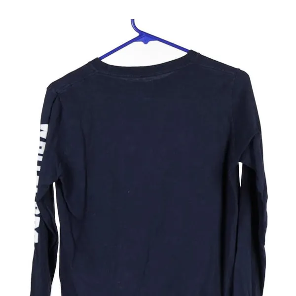 Age 10-12 White Caps West Michigan Champion Long Sleeve T-Shirt - Large Navy Cotton Blend