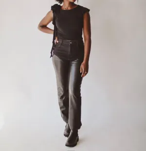'agolde' Leather Pant In Black