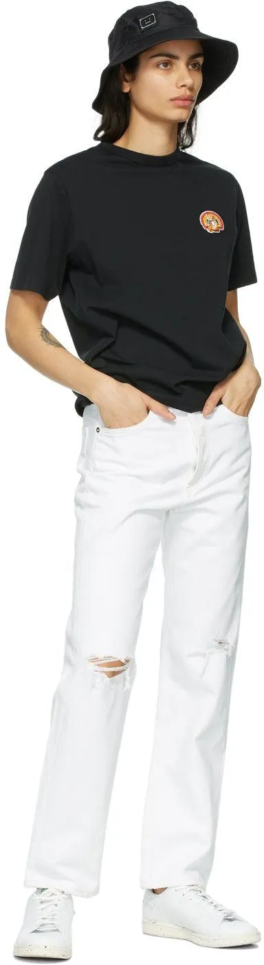 AGOLDE White 90s Mid-Rise Loose-Fit Jeans