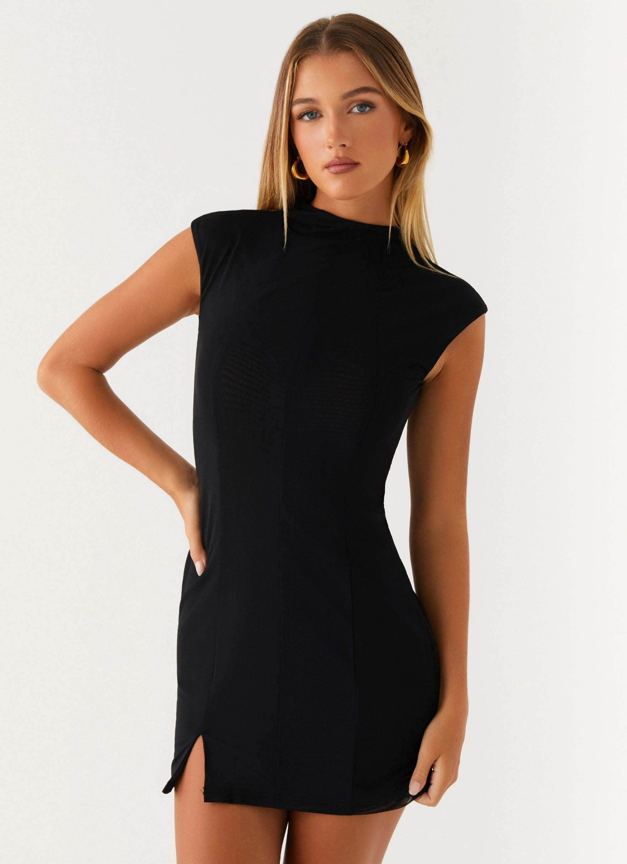 Alias Mini Dress - Black Soft-Lining