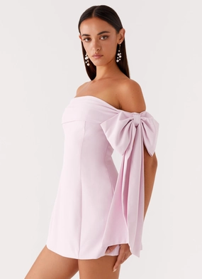 Akari Mini Dress - Pink Trend Detail Modern Cut
