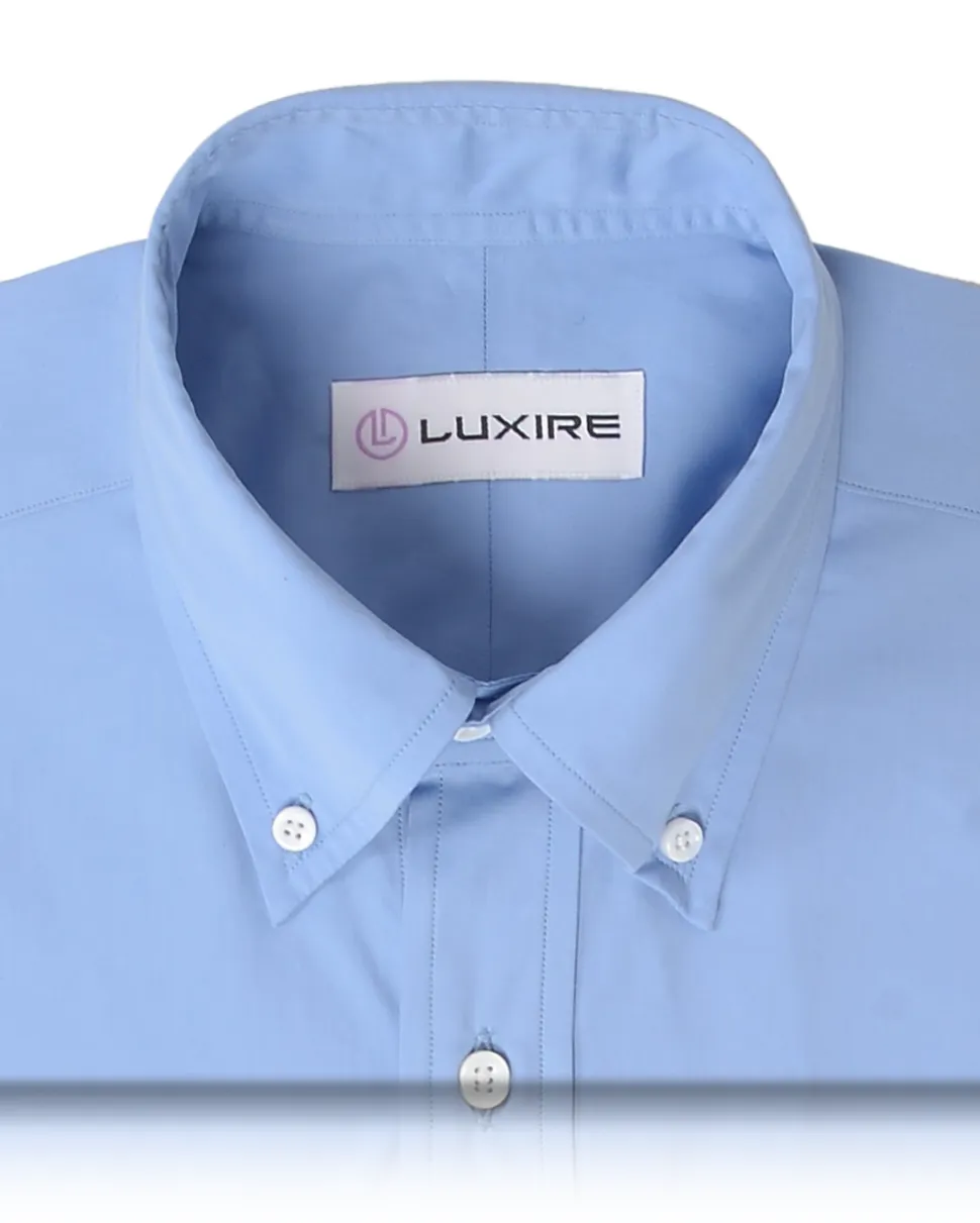 Albini Blue Poplin Business Shirt