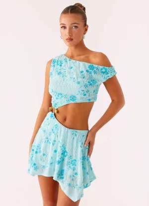 Active Moments Non-Iron Aletta Sequin Mini Dress - Blue