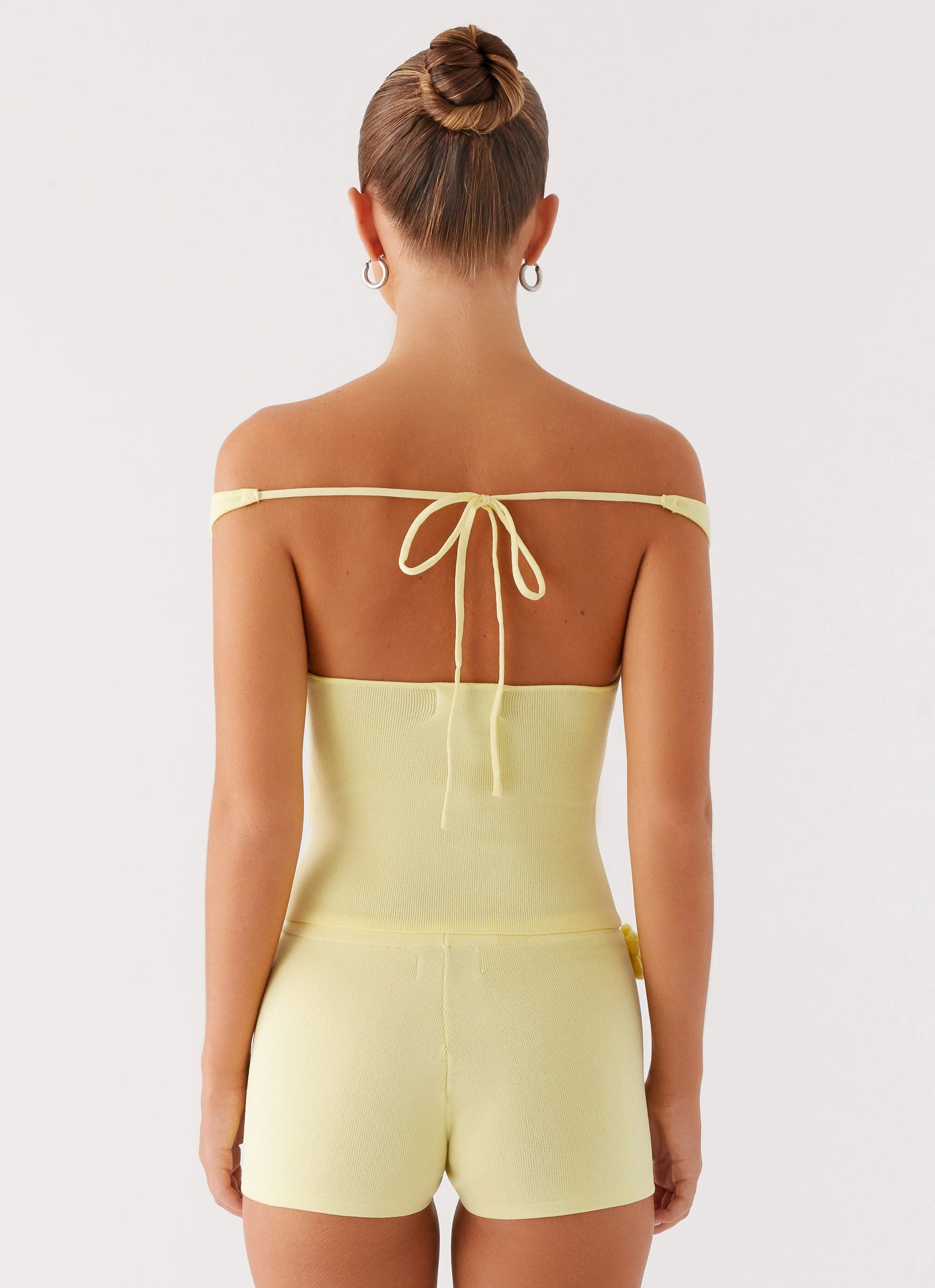 Moisture Wicking Technology Aliah Knit Top - Yellow