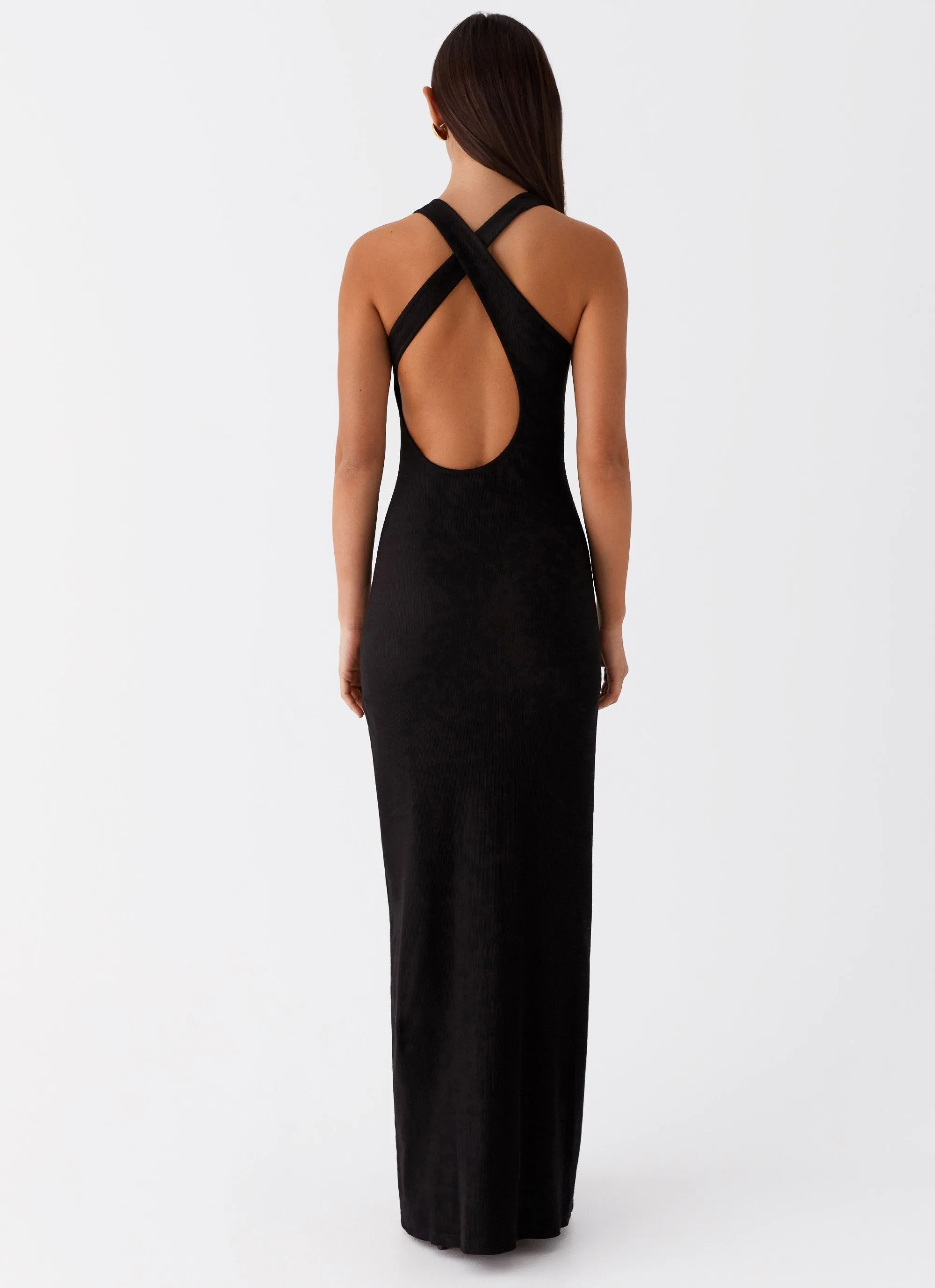 Alice Cut Out Maxi Dress - Black Stylish Look Mood Look