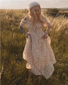 Freedom Move Alice 19 | Floral linen dress