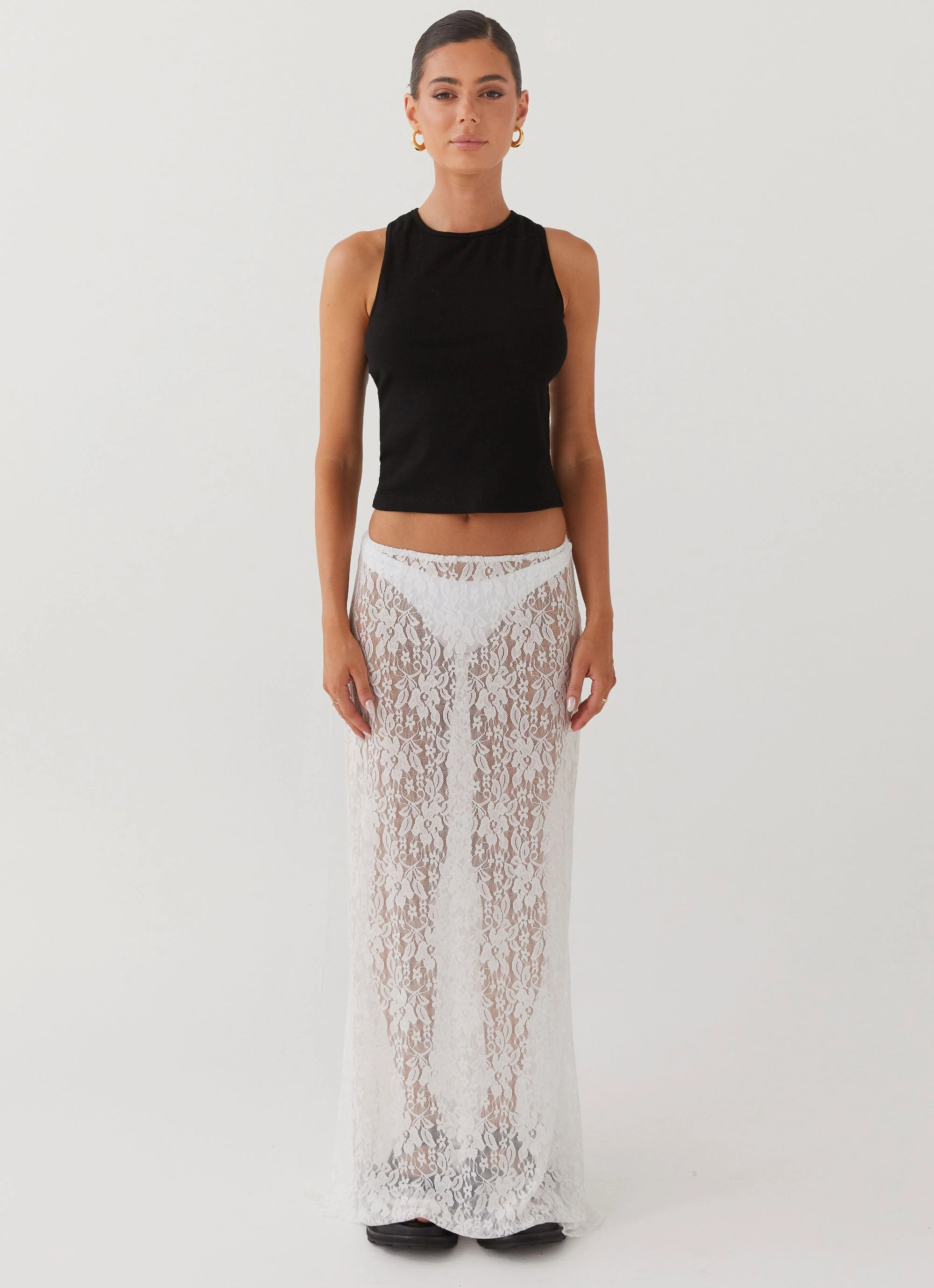 Alice Cut Out Tank Top - Black Anti Pilling Treatment ConvertibleCollar