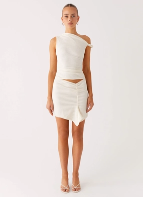Effortless Pair Alina Mini Dress - Ivory