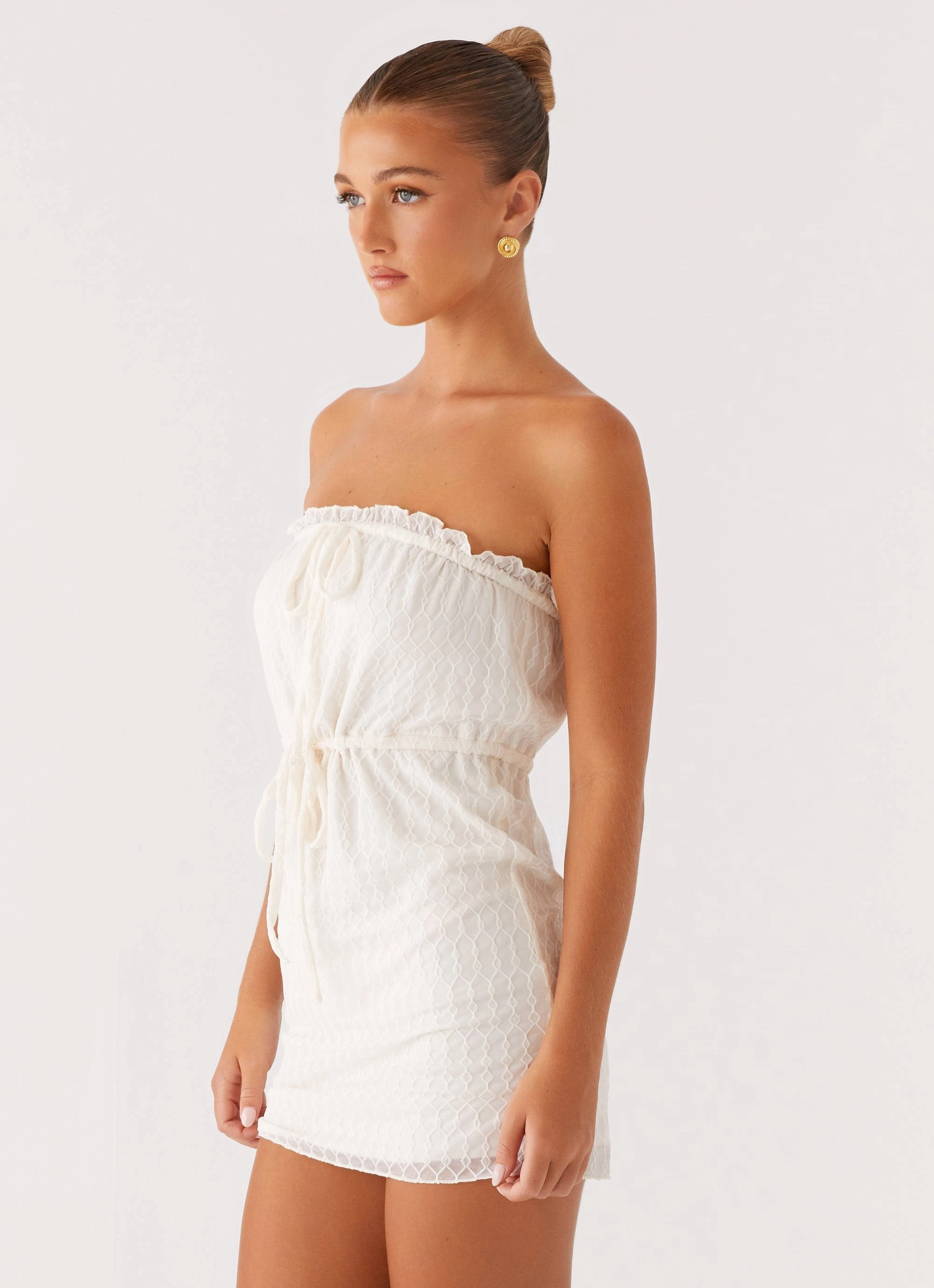 Work Favorite Alina Mini Dress - Ivory