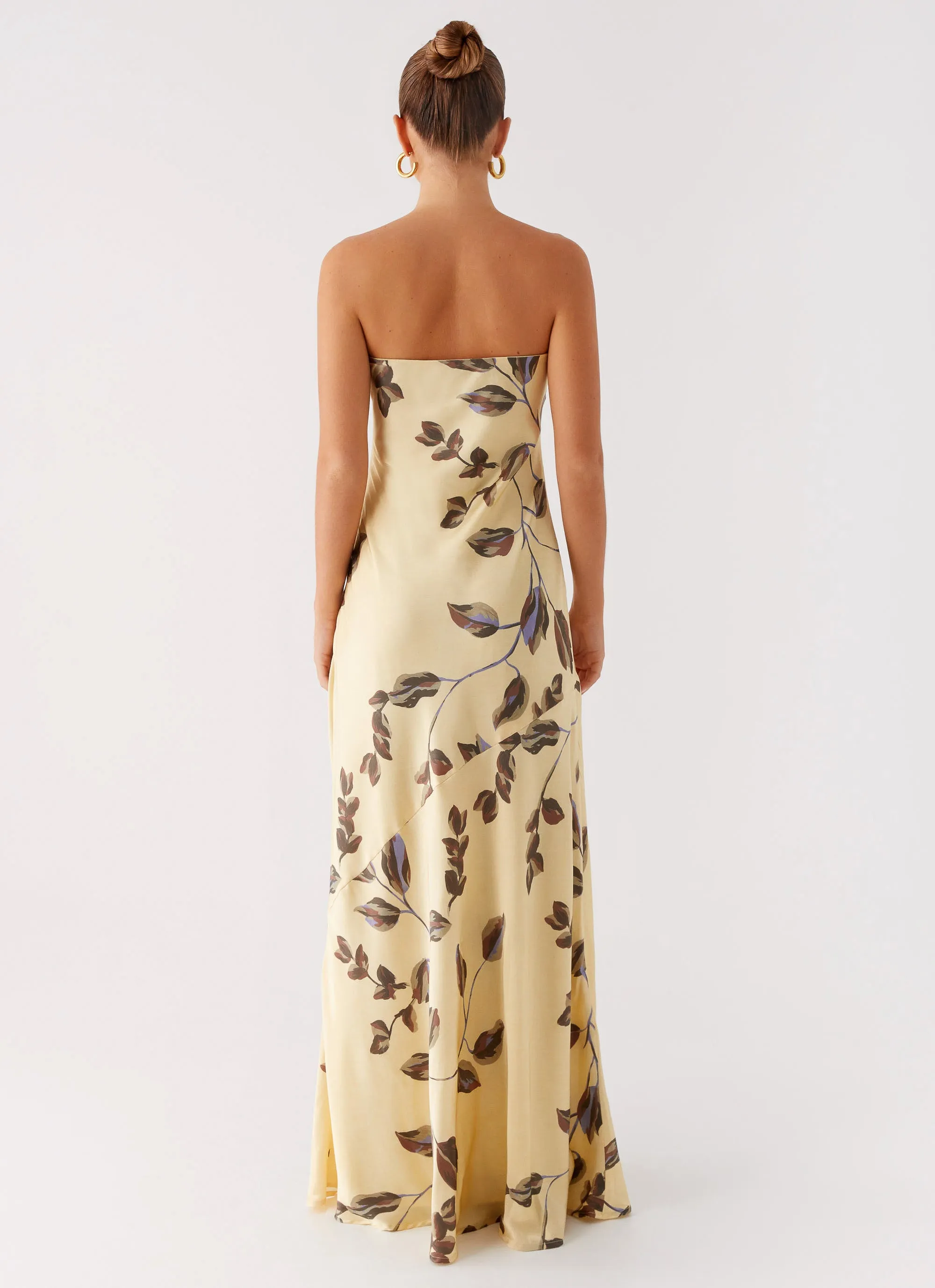 Flexible Design Alisa Strapless Maxi Dress - Buttercream Bliss