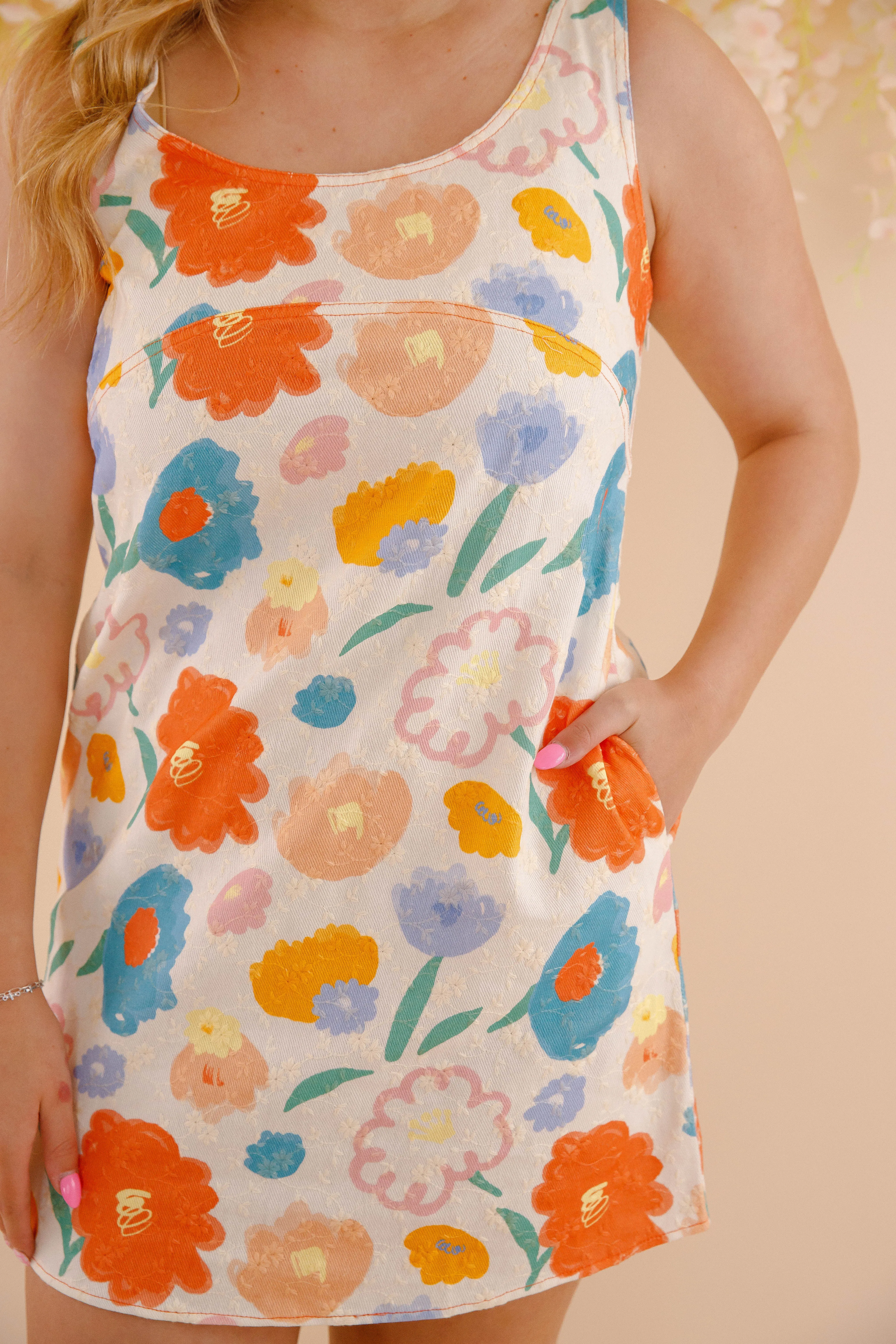 Warranty-Included Bold-Color All Caught Up Mini Dress