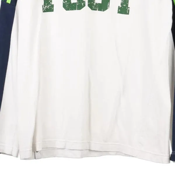 All I Got Adidas Long Sleeve T-Shirt - Medium White Cotton