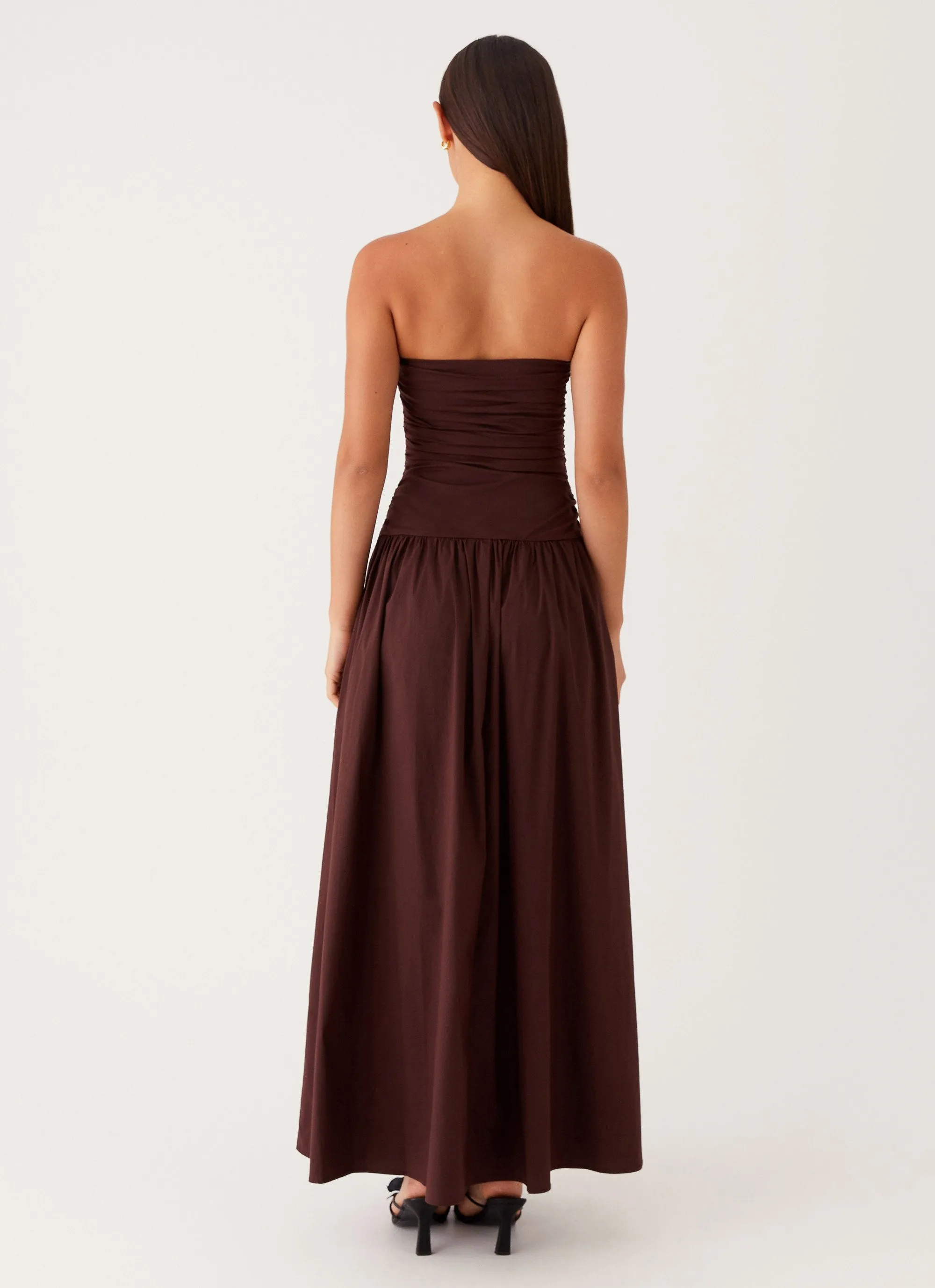 Carmel Maxi Dress - Brown Art-Gallery