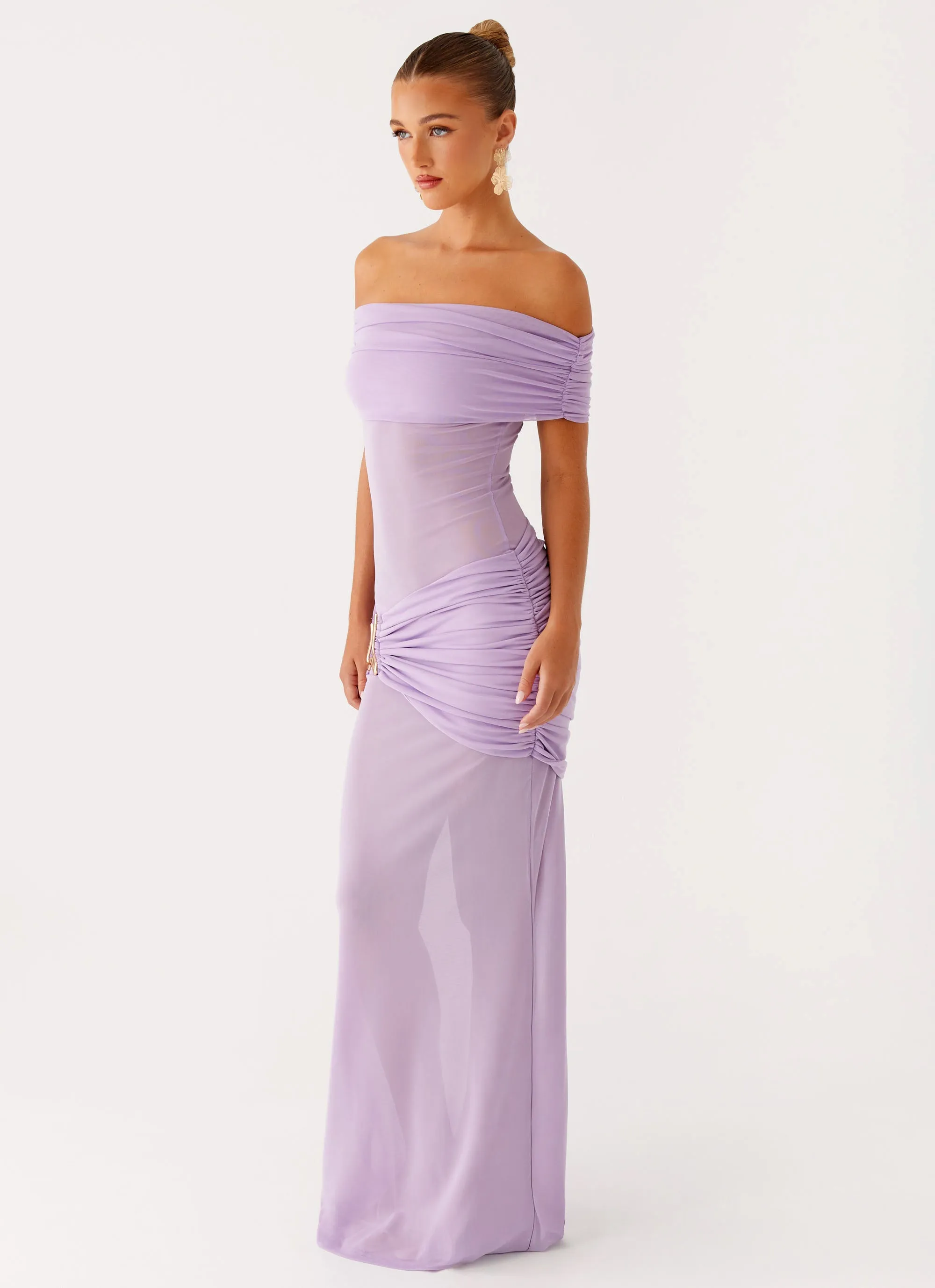 Tailored Layers Work Pairing Benji Maxi Dress - Lilac