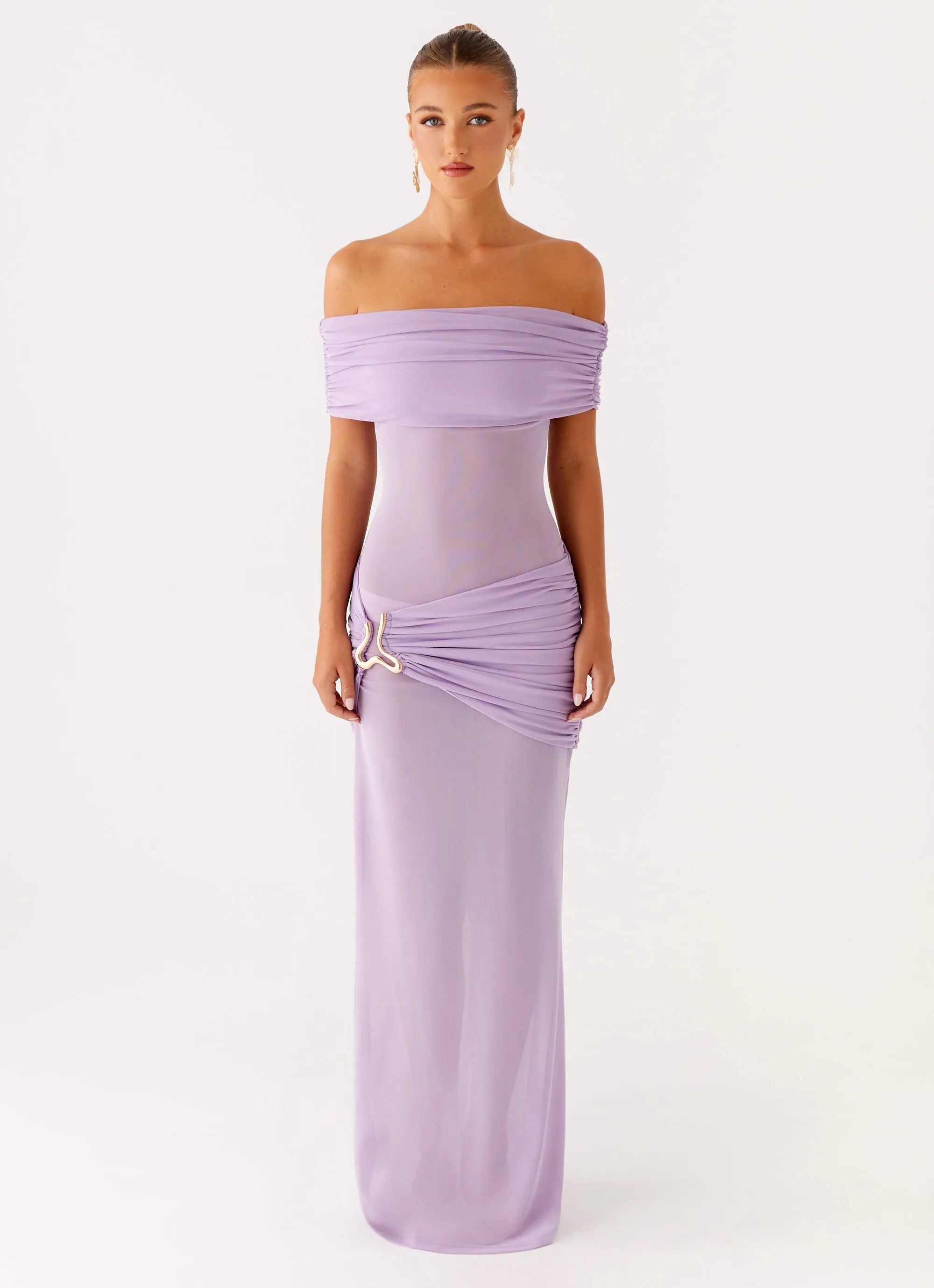 Benji Maxi Dress - Lilac Petite-Size Lawn Soft