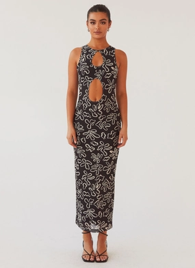 All Eyes On Me Maxi Dress - Petal Gloom Formal dinner wear Work Pairing