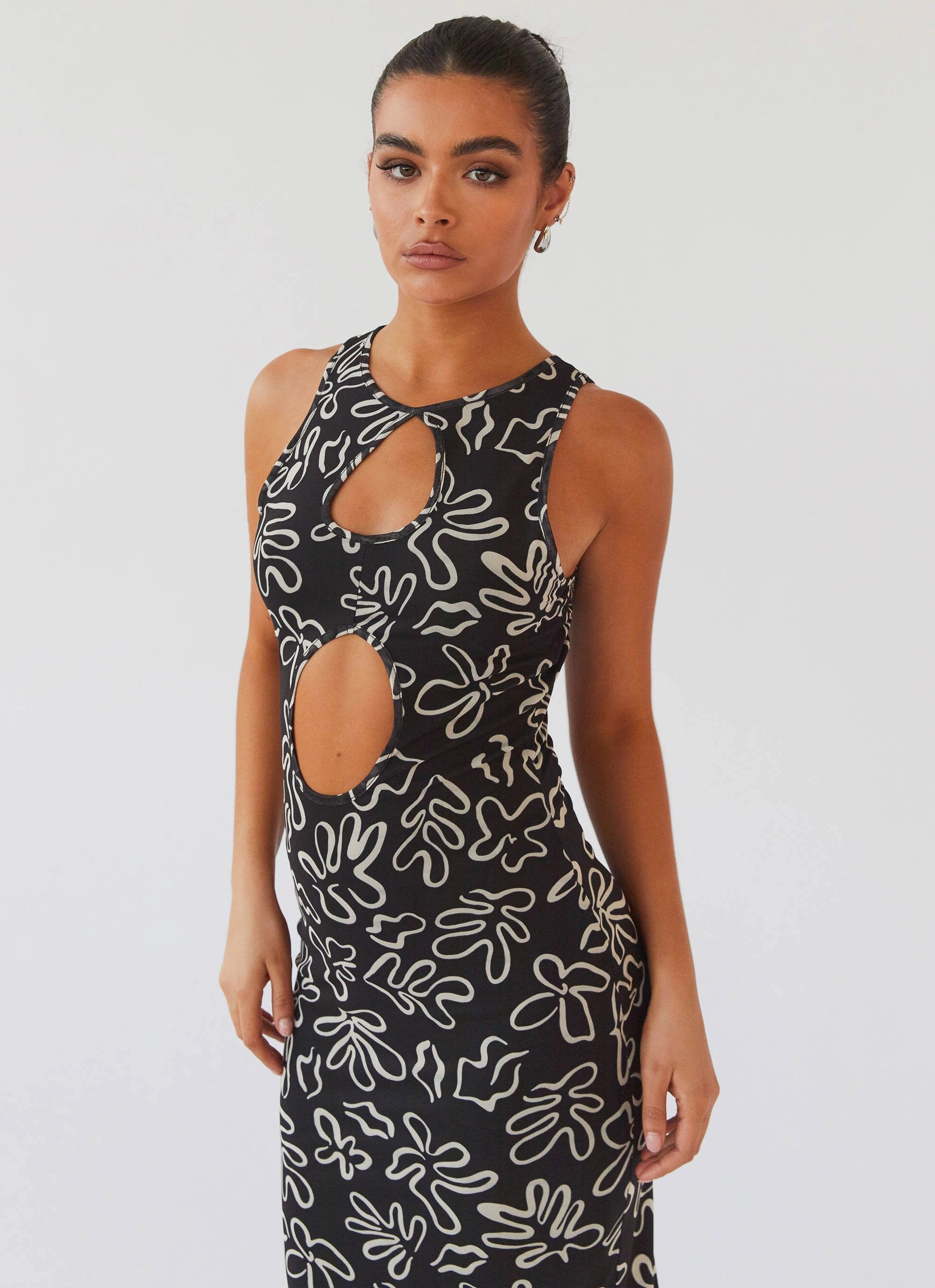 All Eyes On Me Maxi Dress - Petal Gloom Fashionable Layers
