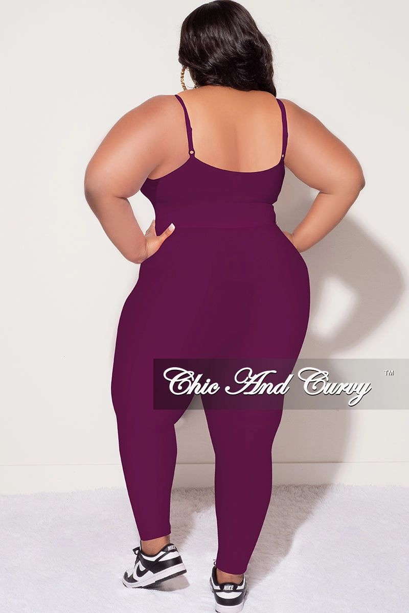 Final Sale Plus Size Spaghetti Strap Triple Criss Cross Front Bralette in Purple Movement Comfort Breathable Layer