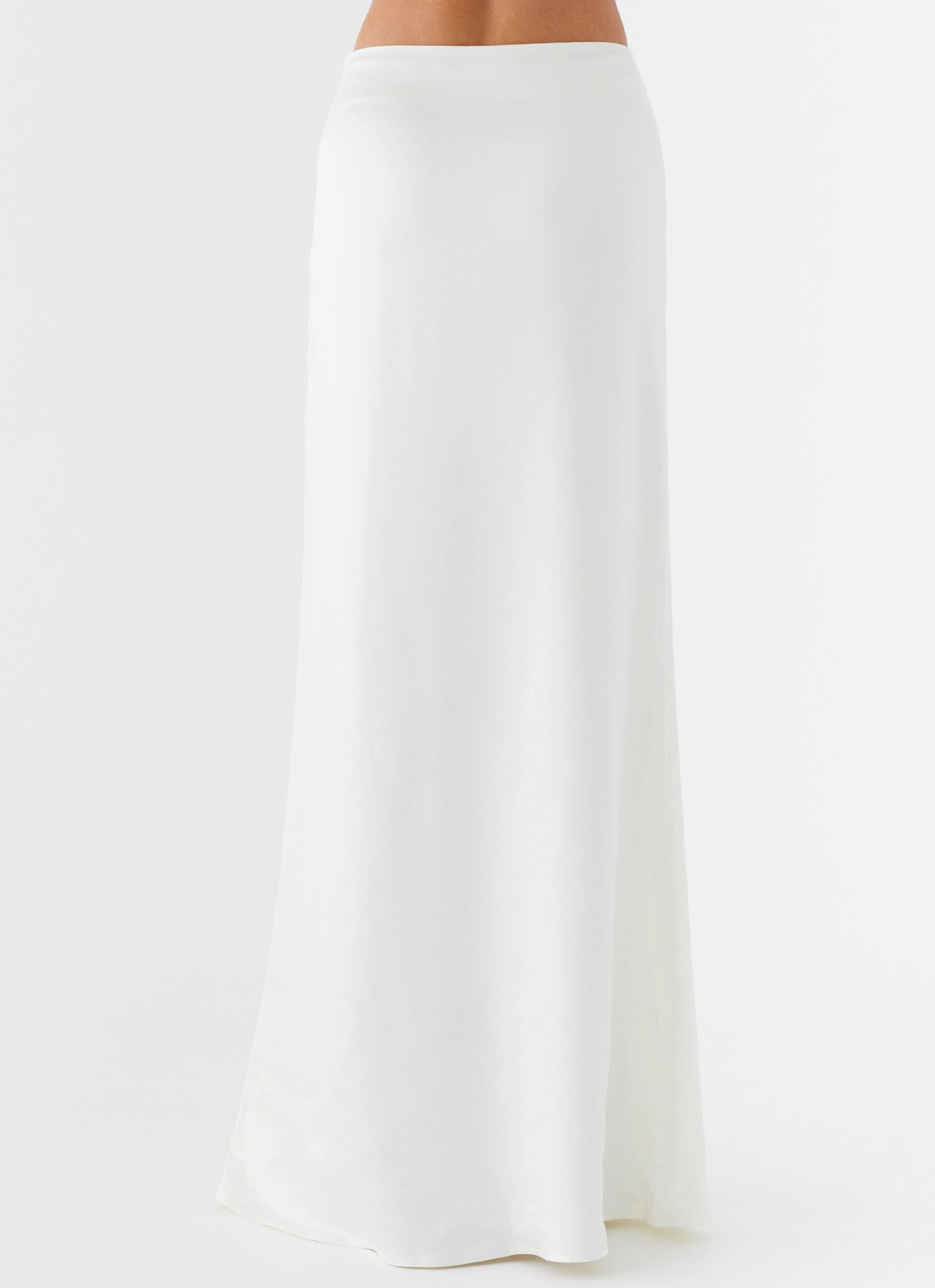 Morgan Low Rise Maxi Skirt - Ivory Multi-way wear