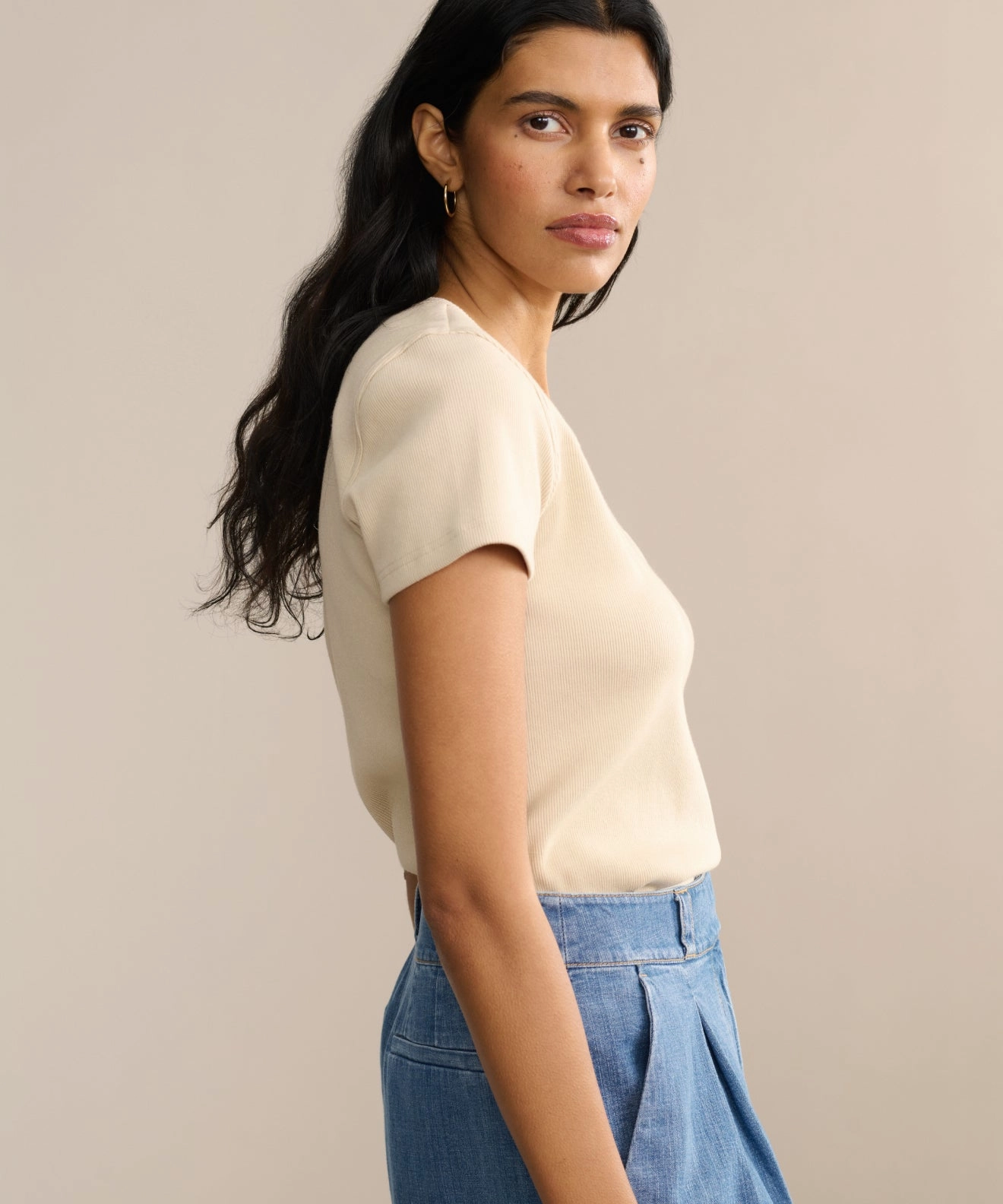 Rib Tee FadeResistant Dye HiddenPocket