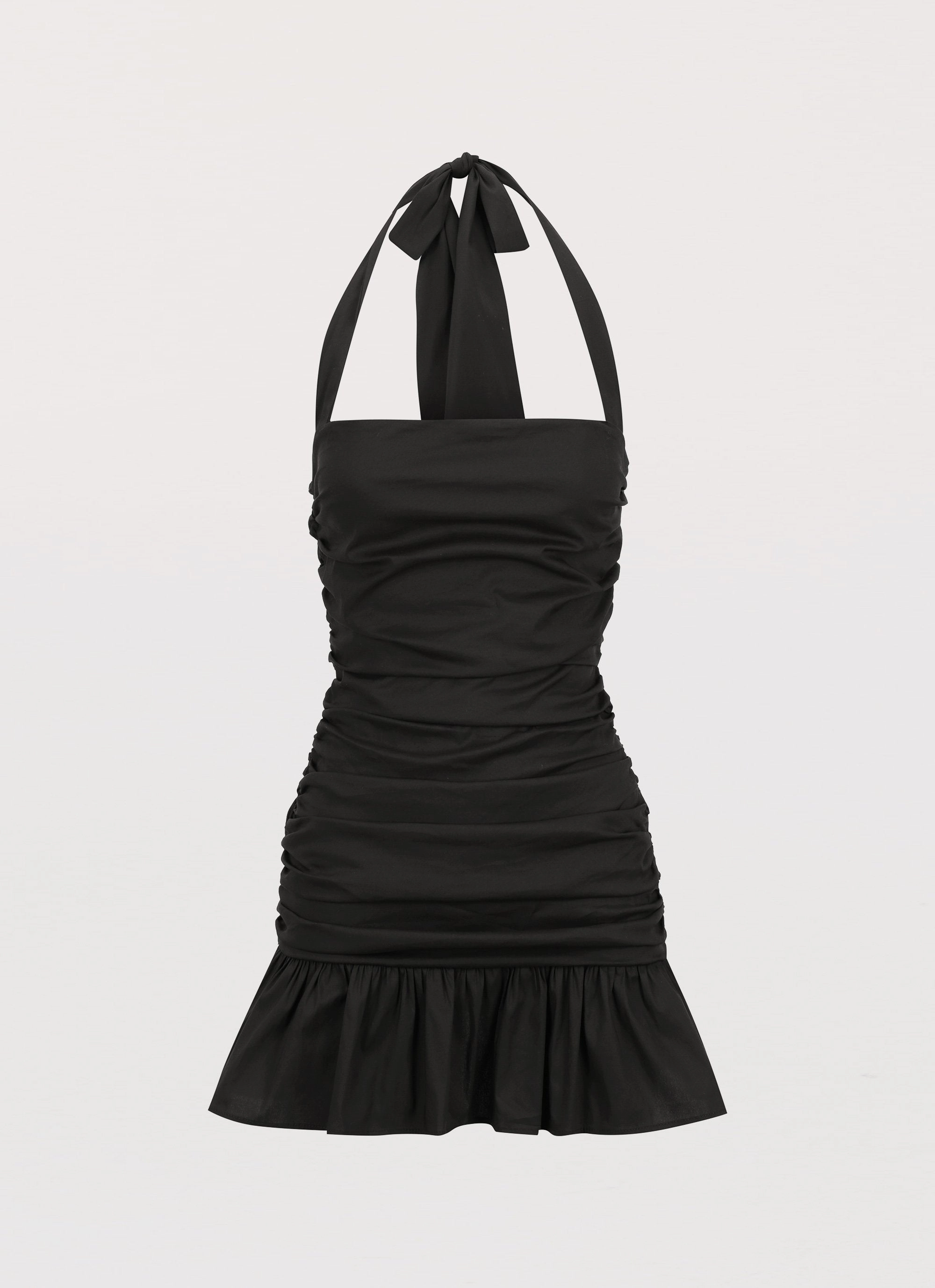 Pure Fabric Alone With You Mini Dress - Black