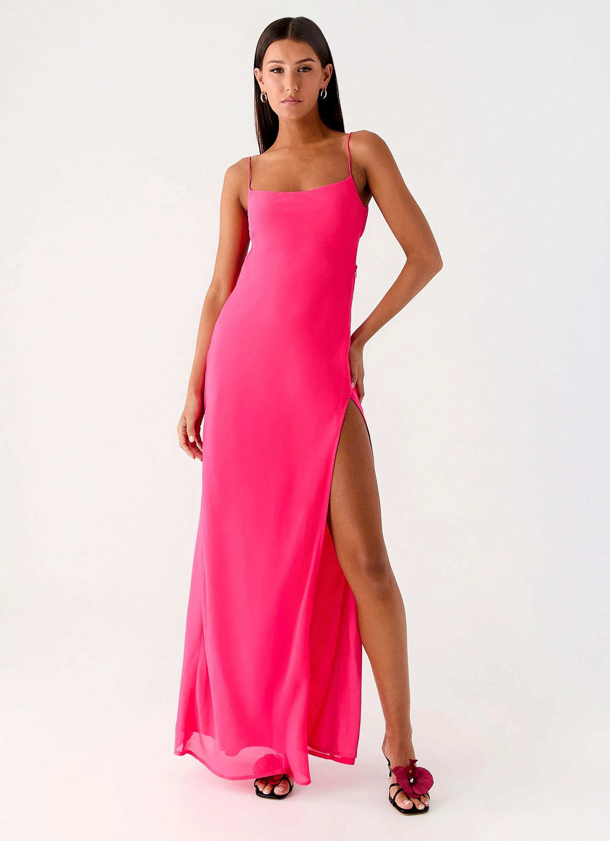 Alouette Maxi Dress - Fuchsia Easy Comfort
