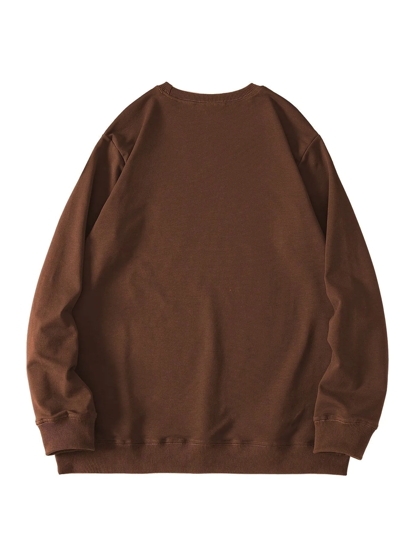 Alphabet Print Casual Crew Neck Long Sleeve Tee