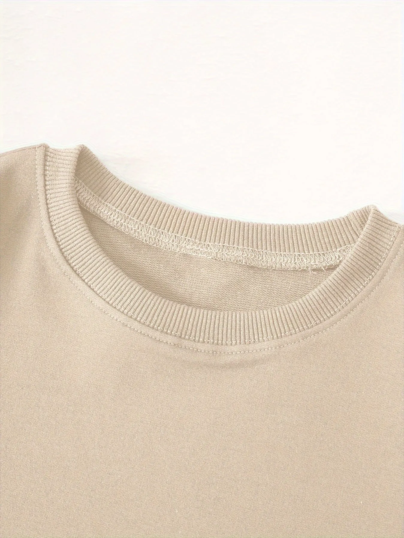 Alphabet Print Casual Crew Neck Long Sleeve Tee