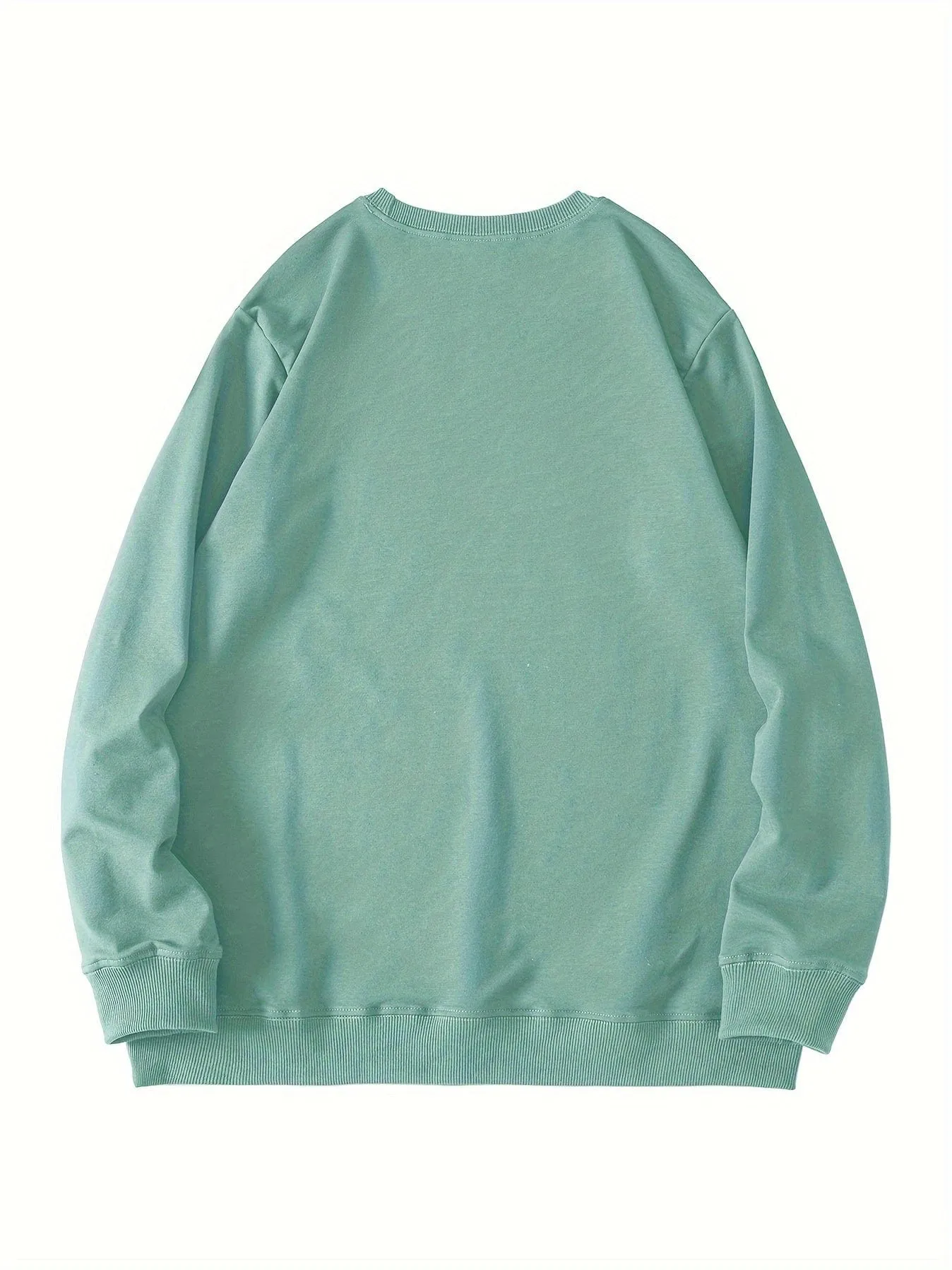 Alphabet Print Casual Crew Neck Long Sleeve Tee